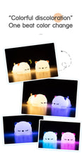 Load image into Gallery viewer, USB rechargeable silicone night light with remote control