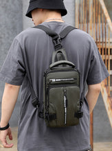 Load image into Gallery viewer, Multi-function messenger bag with USB charging port