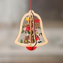 Load image into Gallery viewer, 2D 3D Christmas Ornament Wooden Hanging Pendants