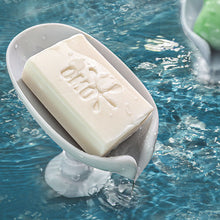 Load image into Gallery viewer, 2PCS Suction Cup Soap dish For bathroom Shower Portable Leaf Soap Holder Plastic Sponge Tray For Kitchen Bathroom accessories