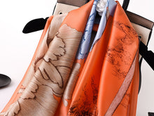 Load image into Gallery viewer, Silk lady sunscreen luxury shawl printed Headband