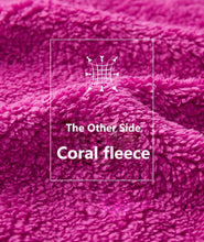 Load image into Gallery viewer, Winter Warm Coats Reversible Polar/Coral Fleece