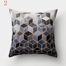 Load image into Gallery viewer, Geometric Printed Polyester Throw Pillow Cases Sofa Cushion Cover