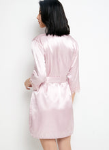 Load image into Gallery viewer, 5Pcs Women's Satin sexy lace patchwork pajamas and gowns set