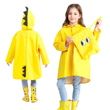 Load image into Gallery viewer, Lovely dinosaur polyester Er raincoat outdoor waterproof Cape