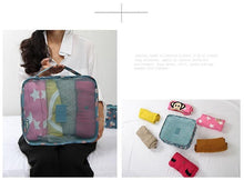 Load image into Gallery viewer, 6pcs Travel Storage Bags Clothes Shoes Underwear Suitcase Organizer Bags