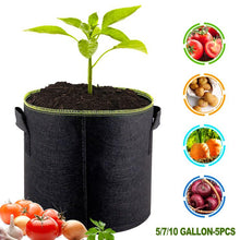 Load image into Gallery viewer, Felt Plants Growing Bag Vegetable Flower Potato Pot Container Garden Planting Basket