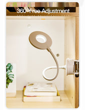 Load image into Gallery viewer, Led gooseneck table lamp touch clip learning lamp USB rechargeable