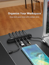 Load image into Gallery viewer, Mouse headset USB cable winder desktop organizer