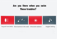 Load image into Gallery viewer, Professional swimming goggles with earplugs, electroplated waterproof silica gel