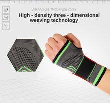 Load image into Gallery viewer, 3D Weaving Pressurized High Elastic Bandage Fitness Yoga Wrist Palm Support