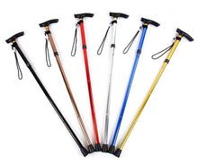 Load image into Gallery viewer, Aluminum Alloy Five-section Folding Walking Sticks Crutches
