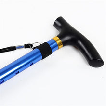 Load image into Gallery viewer, Aluminum Alloy Five-section Folding Walking Sticks Crutches