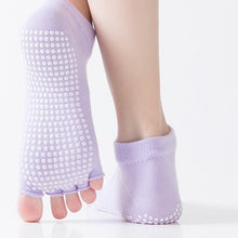Load image into Gallery viewer, Women's Toe Socks Backless Dispensing Anti-slip Sweat Absorbing Pure Cotton Yoga Socks