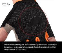 Load image into Gallery viewer, Silicone Anti-slip Anti-sweat Cycling Gloves Men Women Half Finger Gloves