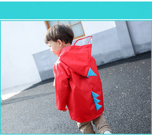 Load image into Gallery viewer, Lovely dinosaur polyester Er raincoat outdoor waterproof Cape