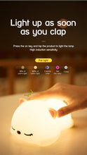 Load image into Gallery viewer, USB rechargeable silicone night light with remote control