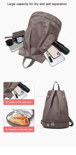 Load image into Gallery viewer, Waterproof Backpack Dry Wet Separation Swimming Accessories Duffle Bag