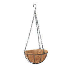 Load image into Gallery viewer, Basket coconut palm receptacle orchid pot with chain family garden decoration