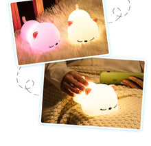 Load image into Gallery viewer, USB rechargeable silicone night light with remote control