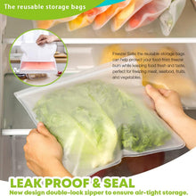 Load image into Gallery viewer, 3 PCS Silicone Food Storage Containers Leakproof Reusable