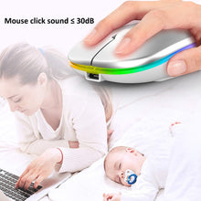 Load image into Gallery viewer, RGB Wireless Mouse Bluetooth Mouse Gamer Rechargeable