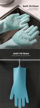 Load image into Gallery viewer, 1Pair Dishwashing Cleaning Gloves Magic Silicone Rubber Dish Washing Glove
