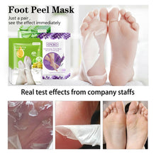 Load image into Gallery viewer, 6Pcs Lavender/Aloe Foot Mask Remove Dead Skin Foot Peeling Mask