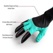 Load image into Gallery viewer, 4 Hand claw ABS plastic gardening rubber gloves