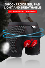 Load image into Gallery viewer, 5D Gel Pad Shockproof Bicycle Underpant
