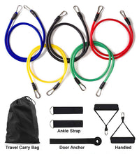 Load image into Gallery viewer, 11 Pieces / set elastic rubber belt stretching rope fitness expander