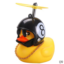 Load image into Gallery viewer, With Helmet Broken Wind Small Yellow Duck Bike Motor Without Lights