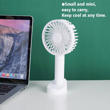 Load image into Gallery viewer, USB rechargeable mini portable fan for outdoor travel