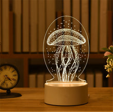 Load image into Gallery viewer, 3D Lamp Acrylic USB LED Night Light Xmas Party Wedding Decoration