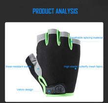 Load image into Gallery viewer, Silicone Anti-slip Anti-sweat Cycling Gloves Men Women Half Finger Gloves