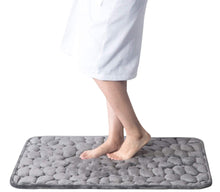 Load image into Gallery viewer, Cobblestone Embossed Bathroom Bath Mat