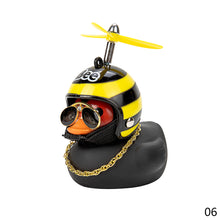 Load image into Gallery viewer, With Helmet Broken Wind Small Yellow Duck Bike Motor Without Lights