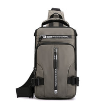 Load image into Gallery viewer, Multi-function messenger bag with USB charging port