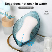 Load image into Gallery viewer, 2PCS Suction Cup Soap dish For bathroom Shower Portable Leaf Soap Holder Plastic Sponge Tray For Kitchen Bathroom accessories