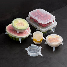Load image into Gallery viewer, 6Pcs silicone telescopic cover kitchen tool accessories reusable elastic food cover