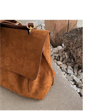 Load image into Gallery viewer, Nubuck PU leather women's Retro large capacity shoulder bag