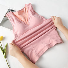 Load image into Gallery viewer, Women's Flannel Bra Vest Thermal Plush Underwear