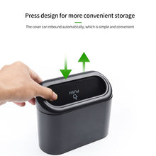 Load image into Gallery viewer, Car Clamshell Trash Bin Hanging Vehicle Garbage Dust Case Storage Box