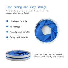 Load image into Gallery viewer, Thickened portable folding bucket outdoor camping fishing car washing bucket