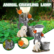 Load image into Gallery viewer, Small Animal Sculpture Resin Craft Statue LED Solar Lamp