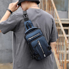Load image into Gallery viewer, Multi-function messenger bag with USB charging port