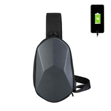 Load image into Gallery viewer, Multifunctional men's bag waterproof USB charging chest bag