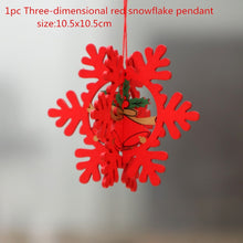 Load image into Gallery viewer, 2D 3D Christmas Ornament Wooden Hanging Pendants