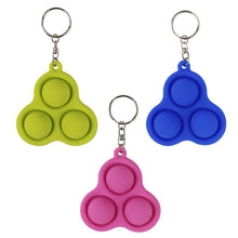 Load image into Gallery viewer, 3PCS Fidget Simple Dimple Keychain Stress Relief Key Ring