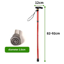 Load image into Gallery viewer, Aluminum Alloy Five-section Folding Walking Sticks Crutches